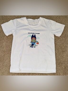 White PRE-K Graphic Short Sleeve Kids Tee
